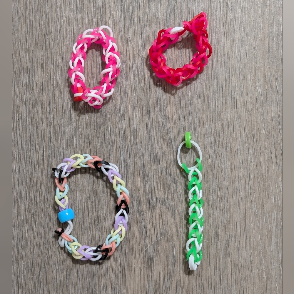 Handmade By My 7 Year Old - Bracelets And Keychain